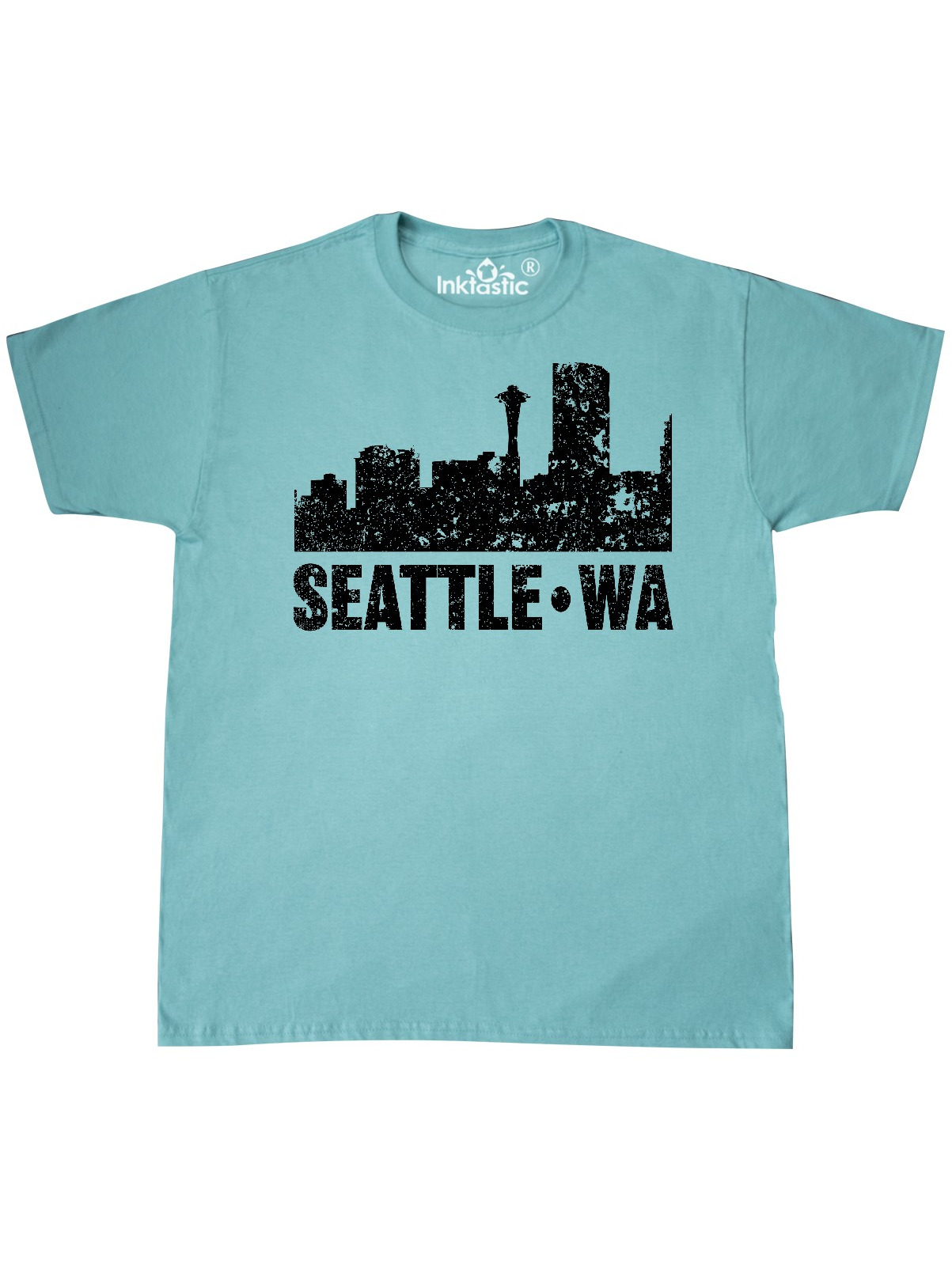 Seattle Gay Pride Rainbow Cityscape Dog T-Shirt