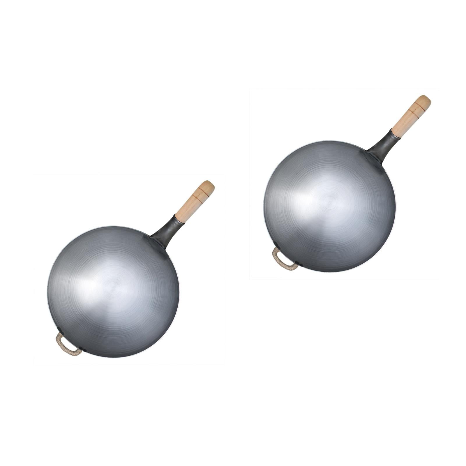 OFFIGAM Set of 2 Non-Stick Frying Pans with Wooden Handles, Cookware for Everyday Use