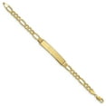 thumbnail image 2 of 14k Semi-Solid Figaro Link ID Bracelet (Weight: 7.34 Grams, Length: 8 Inches), 2 of 3