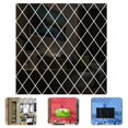 thumbnail image 1 of maskred 17/32/58PCS Mirror Wall Stickers Acrylic Wall Mirror Wall Stickers Fashion Geometric Shape Rhombus TV Background Wall Decoration No.3, 1 of 3