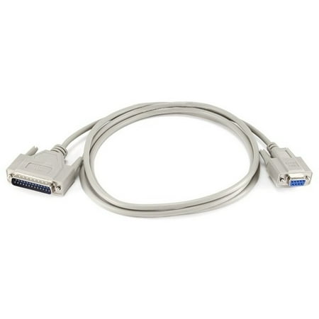 UPC: 0844660004790 | Monoprice 6ft Null Modem DB9F/DB25M Molded Cable