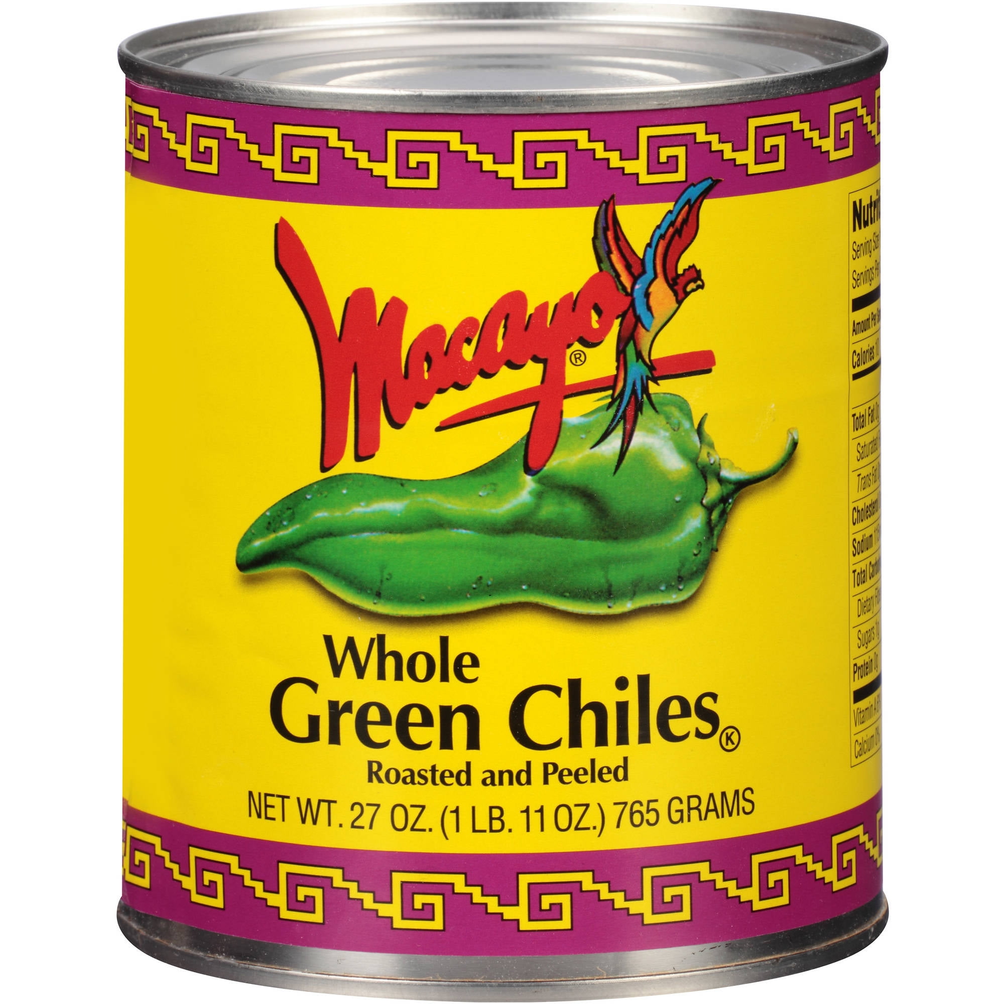 Macayo's Canned Whole Green Chiles, 27 oz