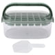 thumbnail image 1 of Molde de cubitos de hielo de 28 cavidades zhenshenaoxiaoao Molde portátil para hacer hielo verde, 1 of 10