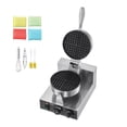 thumbnail image 2 of VEVOR Commercial Waffle Maker, 1230W Round Waffle Baker Machine, Non-Stick Stainless Steel Belgian Waffle Iron with Temperature and Time Control, Handle, for Restaurant Bakery Snack Bar Family, 2 of 9