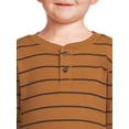 thumbnail image 5 of Garanimals Toddler Boy Long Sleeve Striped Henley T-Shirt, Sizes 12M-5T, 5 of 6