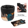 thumbnail image 4 of PhooArto Large Barrel Drawstring Makeup Bag, Donkey Butterflies Galaxy Travel Cosmetic Bag Portable Make Up Organizer Bag, 4 of 6