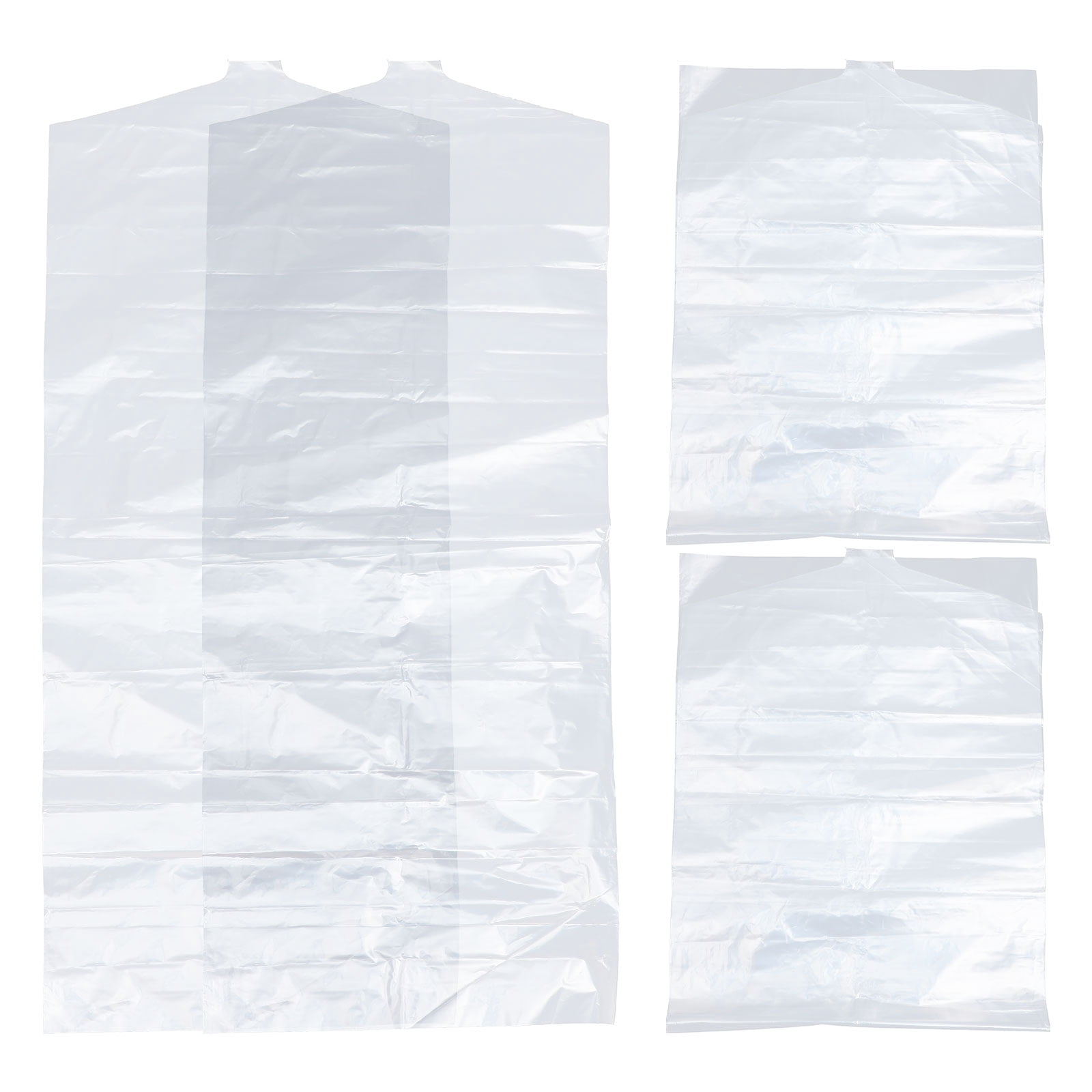 Raindrops 8 pcs  Hanging Garment Bag Clothes Rack Covers Transparent Clothing Bags for Wardrobe