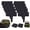 Black, variant on Imitation Stone Garden Fence - Diy Garden Edging Border, Gray Stone Effect Plastic Garden Edging Fence