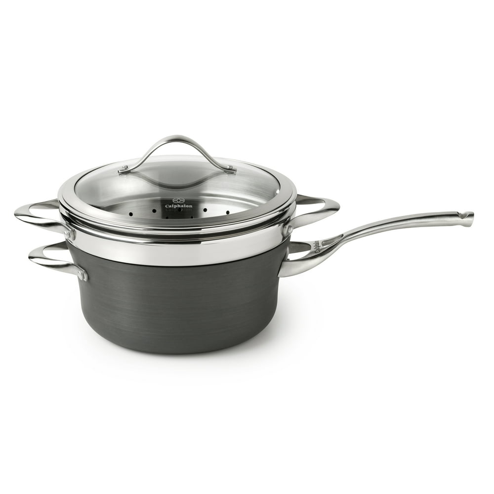 Calphalon Contemporary Nonstick 4.5Quart Saucepan with Steamer