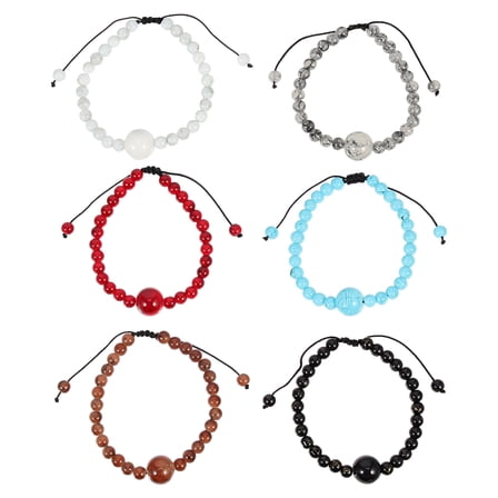 XIRQI 6 Pcs Motion Sickness Wristbands Adjustable Carsickness Drawstring Manual