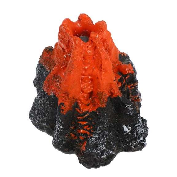 GOOHOCHY Mini Volcano Statue Decor Erupting Volcano Model For Fish Tank Garden Decoration Realistic Volcano Craft For Indoor And Outdoor Use