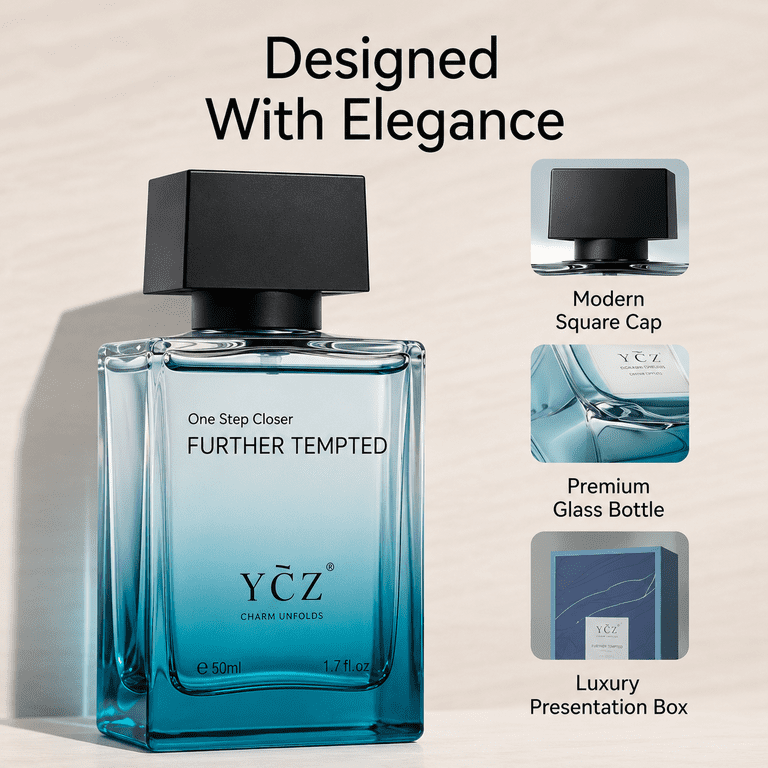 Ycz Tea Cologne for Men, Long Lasting Citrus & Tea Eau de Parfum
