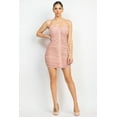 thumbnail image 2 of Hook & Eye Ruched Cami Mini Dress Mauve' S, 2 of 5