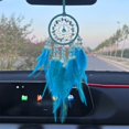 thumbnail image 4 of Hxlamzoo Clearance Item! Crystal Stone Car Pendant Exquisite Car Interior Feather Catcher Wind Chime Rearview Mirror Car, 4 of 6