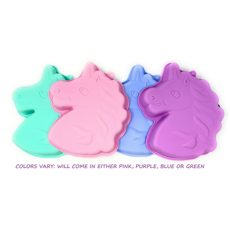 Unicorn Cake Pan Mold 3D And Rainbow Cake Pan Silicone Unicorn Cake Mold Set for Girls Unicorn Birthday Party Colors May Vary