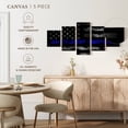 thumbnail image 4 of Elephant Stock Medical Heroes Flag Wall Art - Horizontal Multi Panel Canvas - Living Room Wall Decor - Our America Multi Panel - Black And Gray Decor - 29" x 12", 4 of 4