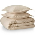 Bare Home Luxury 3 Piece Duvet Insert + Duvet Cover Set Premium 1800