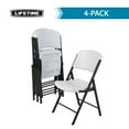 thumbnail image 3 of Lifetime Folding Chair, Indoor/Outdoor Commercial, White Granite, 4 Pack (42804), 3 of 20