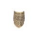thumbnail image 4 of Dedal de costura, protector de dedos, anillo protector antideslizante de estilo vintage, Bronce, 4 of 9