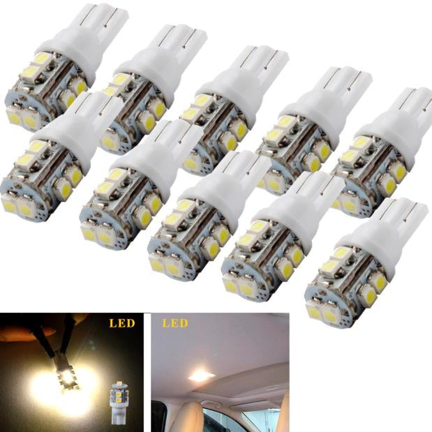 New Practical 10x T10 20-SMD LED Bright White Car Lights Bulb 194 168 2825 W5W 
