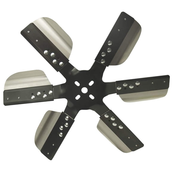 Aspa de Ventilador Derale Serie 1000 17" Acero Inoxidable Negra