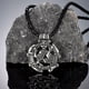 thumbnail image 3 of Collares de Loki de mitología nórdica para hombre, colgante de acero inoxidable hueco con runas vikingas, amuleto de la trinidad, joyería escandinava vintage, regalos, 3 of 4