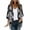 Black, variant on Giftesty Womens Chiffon Cardigan 3/4 Sleeve Floral Print Casual Open Front Summer Kimono Cover Up for Beach and Swimsuit
