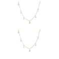 thumbnail image 4 of Jumpingount Collar de cadena Estrella elegante Joyería estética Estilo simple Gargantilla universal Collares Regalo del día de San Valentín para niñas Oro 2piezas Jumpingount CBP372612, 4 of 5