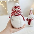 thumbnail image 7 of Christmas Snowman Decor Snowman Decoration Set of 2, Christmas Figurine Ornaments, Snowman Table Decorations, Coffee Table Xmas Decor(B+C), 7 of 7