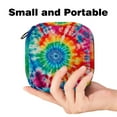 thumbnail image 2 of Portable Period Kit Bag Feminine Product Pouch for Girls for Pads Bag and Tampons with Zipper, Tie-Dye, 2 of 7