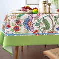 thumbnail image 2 of Indoor Outdoor Tablecloth Water Resistant Spill Proof Fabric Table Cover 70x70Inch Square,Botanical Garden, 2 of 6