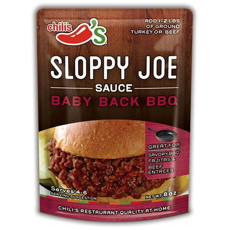 (3 Pack) Chili's Baby Back BBQ Sloppy Joe Sauce 8oz