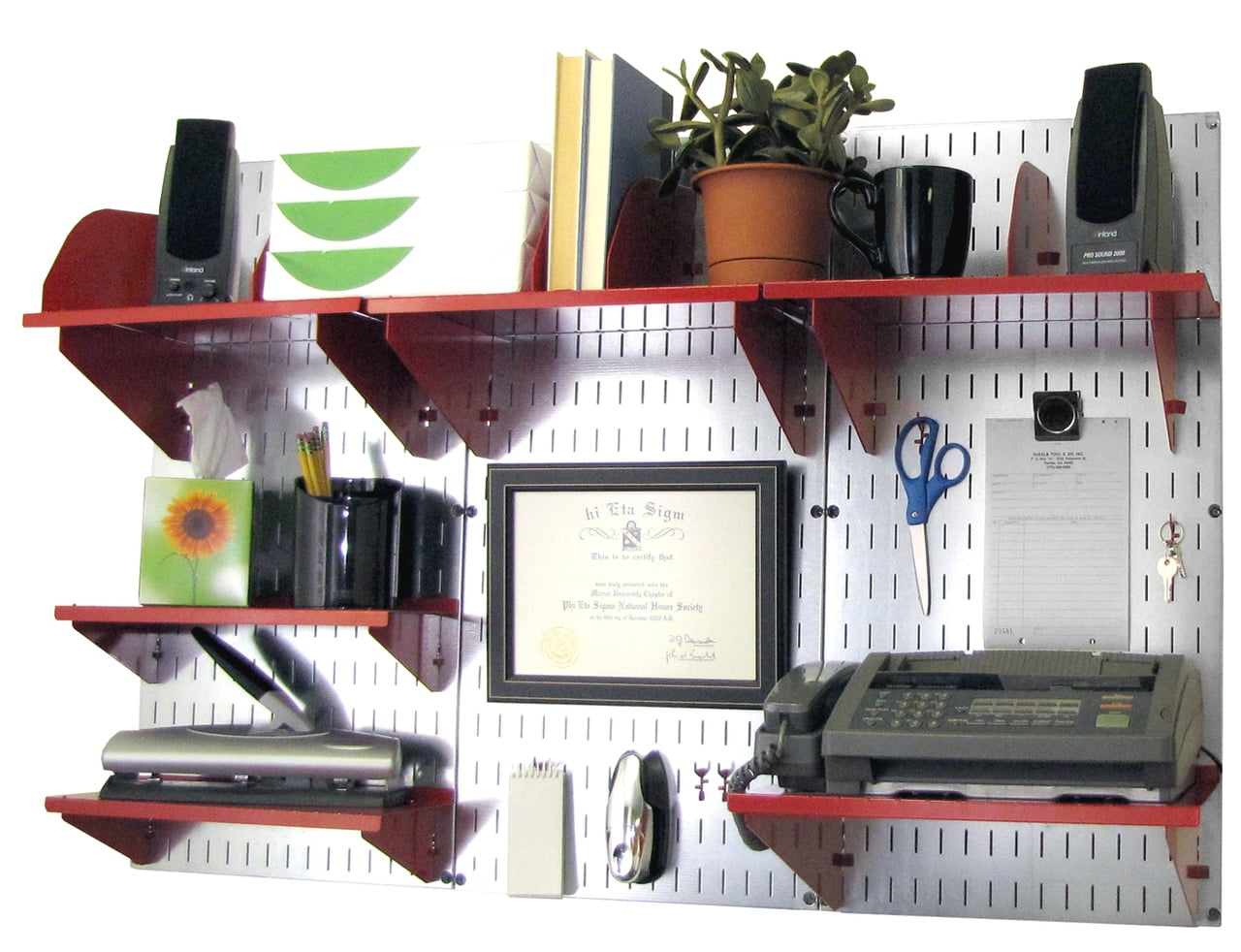 Wall Control Office Organizer Unit Wall Mounted Office Desk Storage and