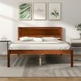 thumbnail image 5 of Infans Full Size Wooden Platform Bed Frame with Headboard Mattress Foundation Walnut, 5 of 7
