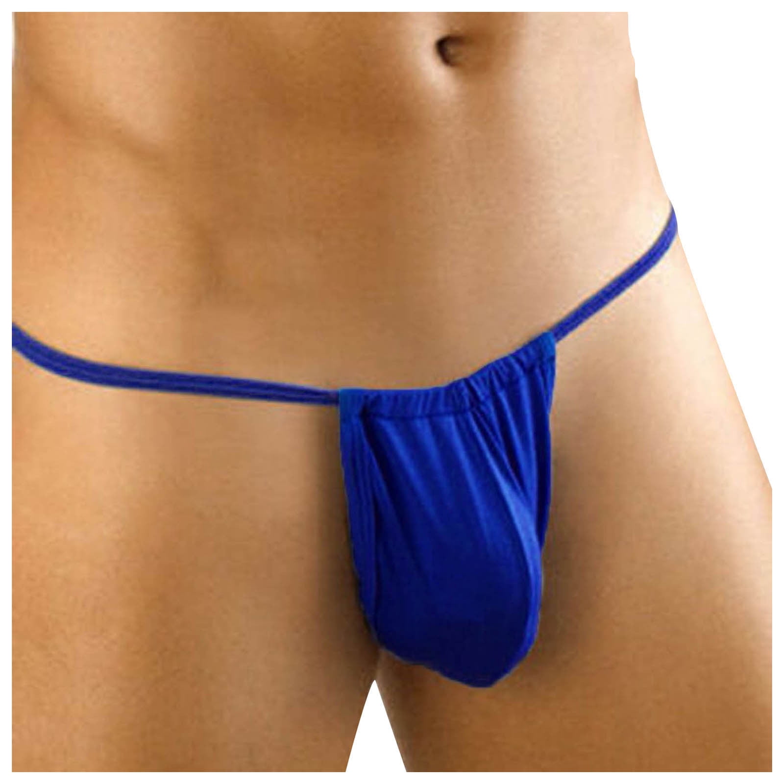 CHICTRY Mens Mini Bikini Mesh Bulge Pouch T-Back Thong Underwear Panties