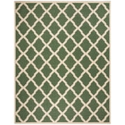 SAFAVIEH Beach House Talbot Geometric Indoor/Outdoor Area Rug, Green/Creme, 9' x 12'