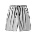thumbnail image 5 of asjyhkr Athletic Shorts for Men Stretchy Workout Drawstring Running Lightweight Stretchy Relaxed Basketball Shorts(Small,Gray), 5 of 6