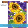 thumbnail image 3 of Toland Home Garden Painted Sunflowers Flower Fall Flag Double Sided 28x40 Inch, 3 of 5