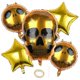 thumbnail image 3 of Halloween Aluminum Film Balloon Set Sickle Death Skull Theme Party Decoration Balloon(colorful Skull), 3 of 3