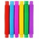 thumbnail image 1 of 6 piezas de juguetes de tubo antiestrés coloridos, tubo elástico de plástico, juguetes sensoriales para aliviar el estrés, regalos para el desarrollo temprano de los niños, 1 of 5