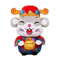 thumbnail image 3 of 2020 Year Rat Mascot Fortunate Mouse Plush Stuffed Doll Kids Toy New Year Gift, 3 of 3