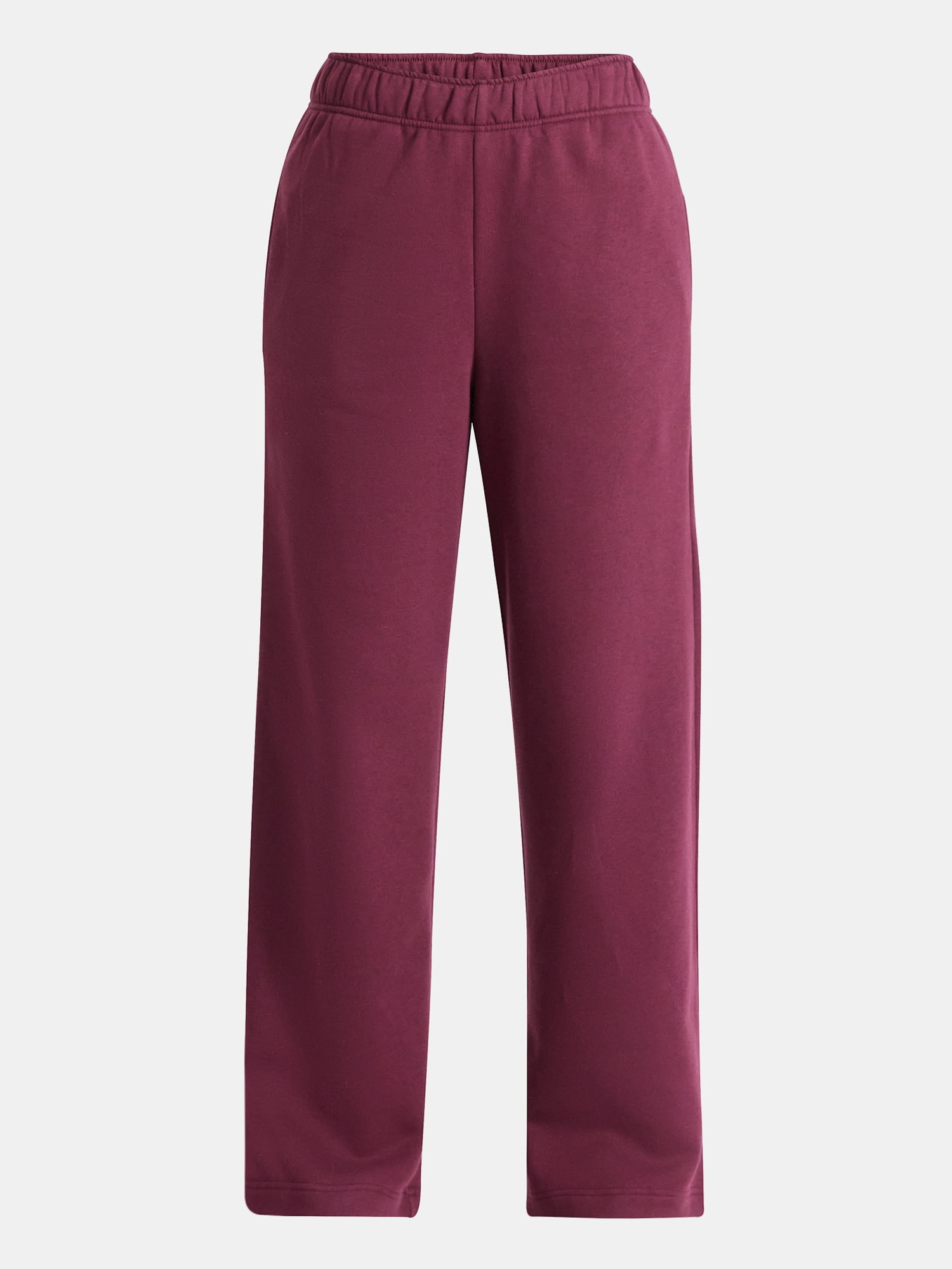 No Boundaries Soft Fleece Wide Leg Pants, 30” Inseam, 1 or 2-Pack, Women’s XXS-4X