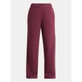 thumbnail image 6 of No Boundaries Soft Fleece Wide Leg Pants, 30” Inseam, 1 or 2-Pack, Women’s XXS-4X, 6 of 7