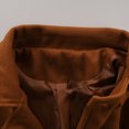 thumbnail image 5 of IYTR Men's Double Breasted Peacoat Lapel Solid Color Long Sleeve Coat Winter Warm Overcoat Long Trench Coat Brown XL, 5 of 6