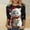 Cute Cat_1, variant on Fznquz Women Tops Winter Crew Neck Christmas Shirt Cute Graphic Cat 3/4 Sleeve Tops,L