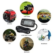 Runleader Digital HM035A Hour Meter Tachometer Engine Temperature Gauge Alert RPM & Temp Waterproof