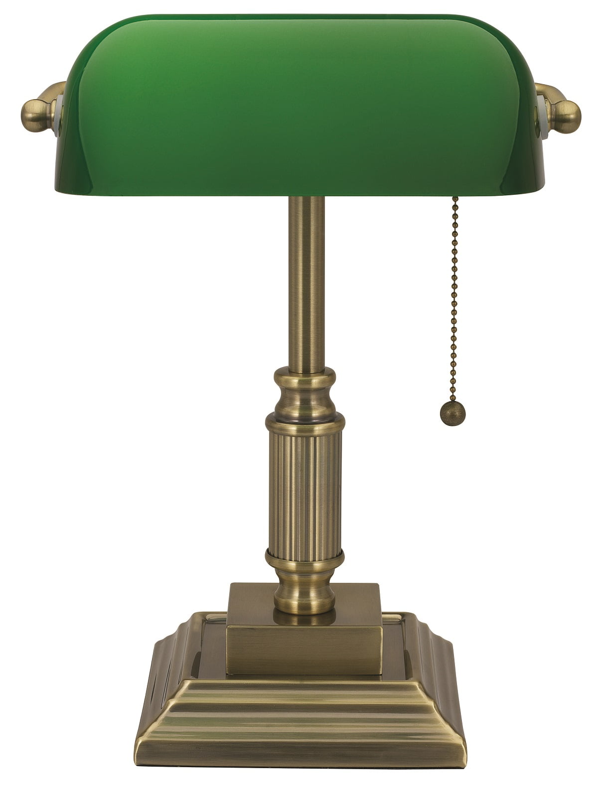 bankers desk lamp green glass shade