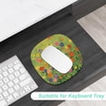 thumbnail image 3 of ERDS-Small Mouse Pad 6.6 Inch, Takes up Wrist and Mouse Space, Waterproof Compact Mini Mouse Mat for Laptop Computer Wireless Mouse Keyboard Home Office Travel,Green Grass Cat, 3 of 4