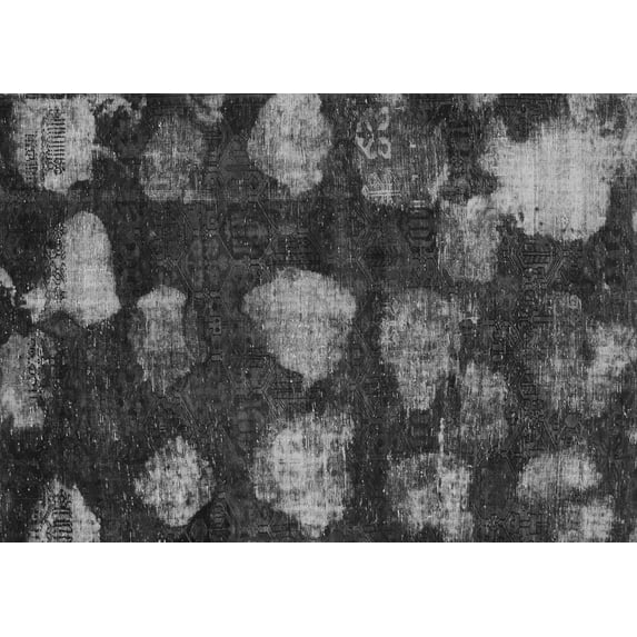 Ahgly Company Indoor Rectangle Abstract Gray Modern Area Rugs, 8' x 12'