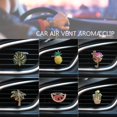 thumbnail image 2 of Flamingo Estilo hawaiano elegante + ambientador con clip de diamantes de imitación brillantes, decoraciones creativas para automóviles, 2 of 5